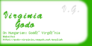virginia godo business card
